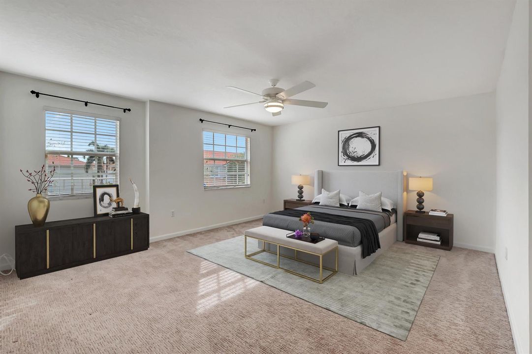 Staged Master Bedroom