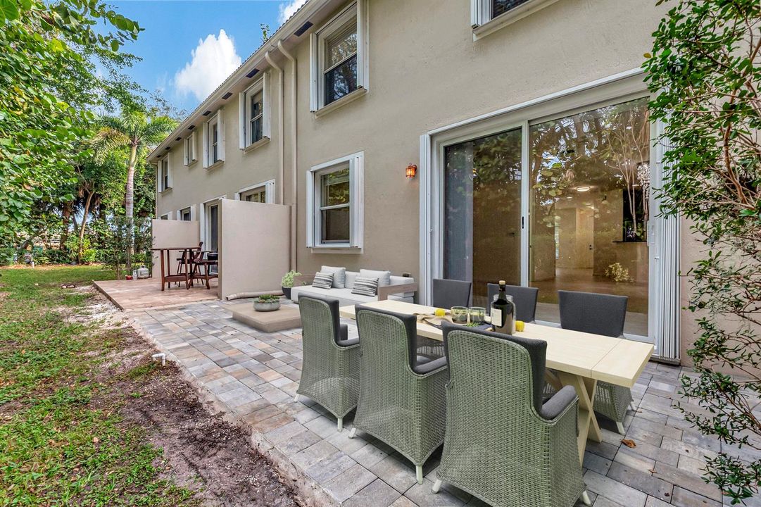 Staged patio