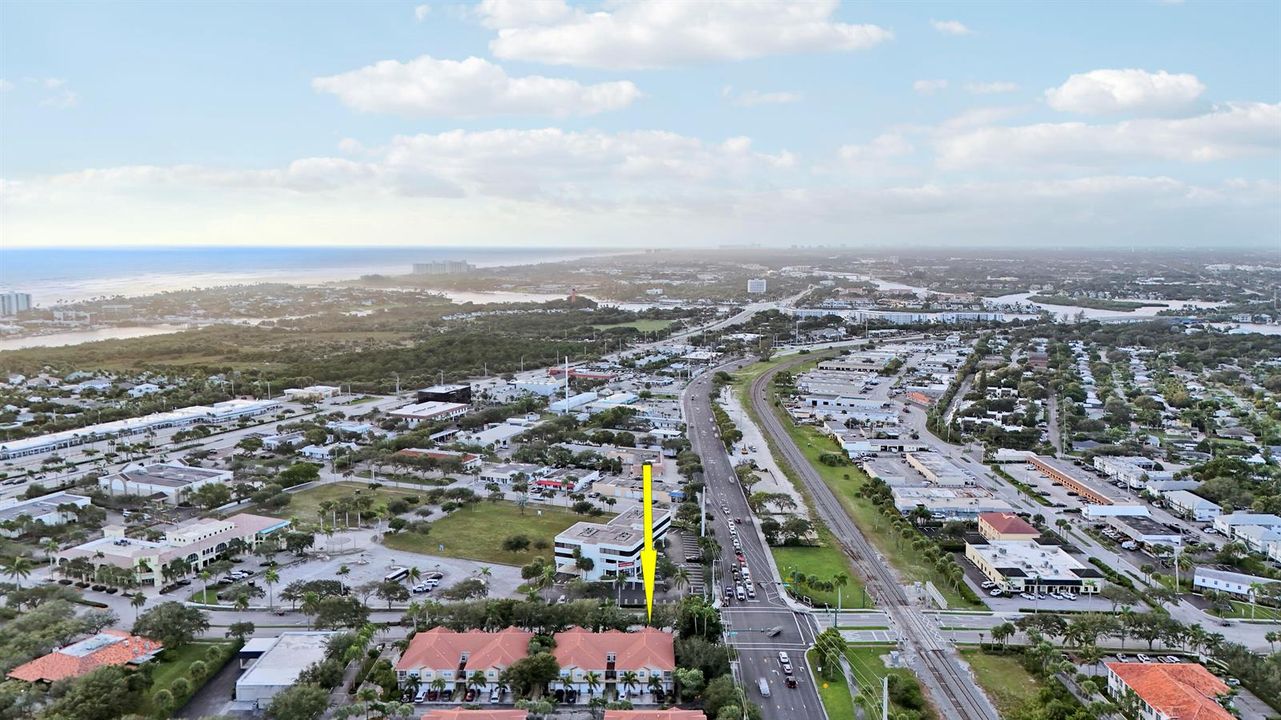 Aerial Facing South