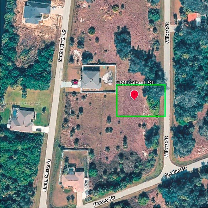 Satellite Survey. Depicting the boundaries and location of the property