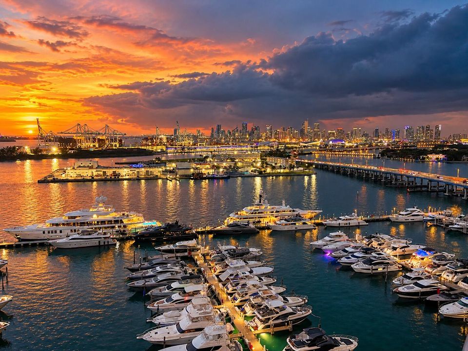 Sunset on the Marina