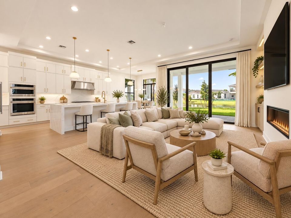 Warm Neutral Open-Plan Living Space
