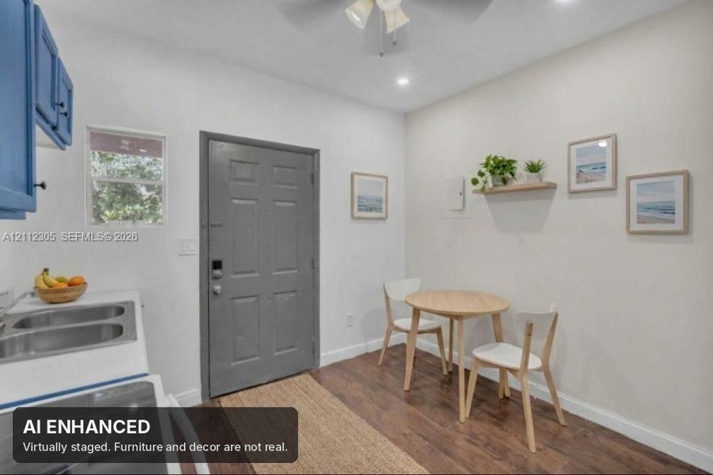 Virtually staged (AI). Furniture and decor are not real. The unaltered original is the previous photo.