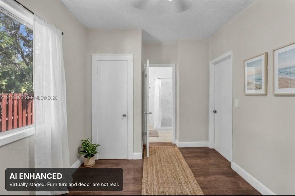 Virtually staged (AI). Furniture and decor are not real. The unaltered original is the previous photo.