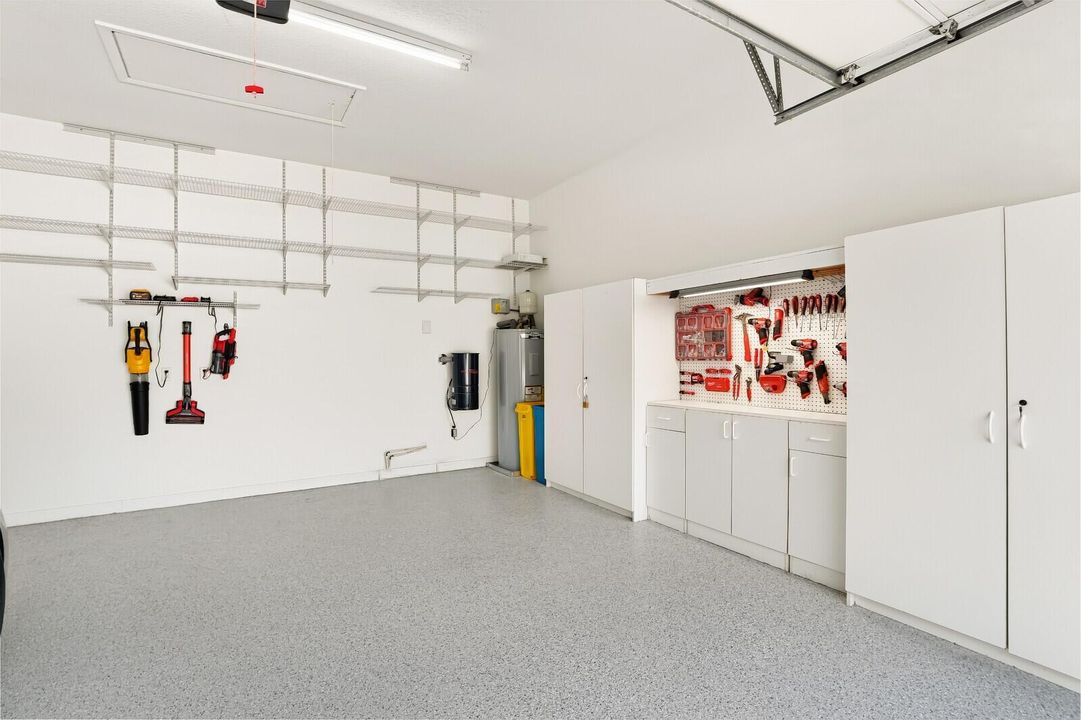 Garage with New Epoxy floors