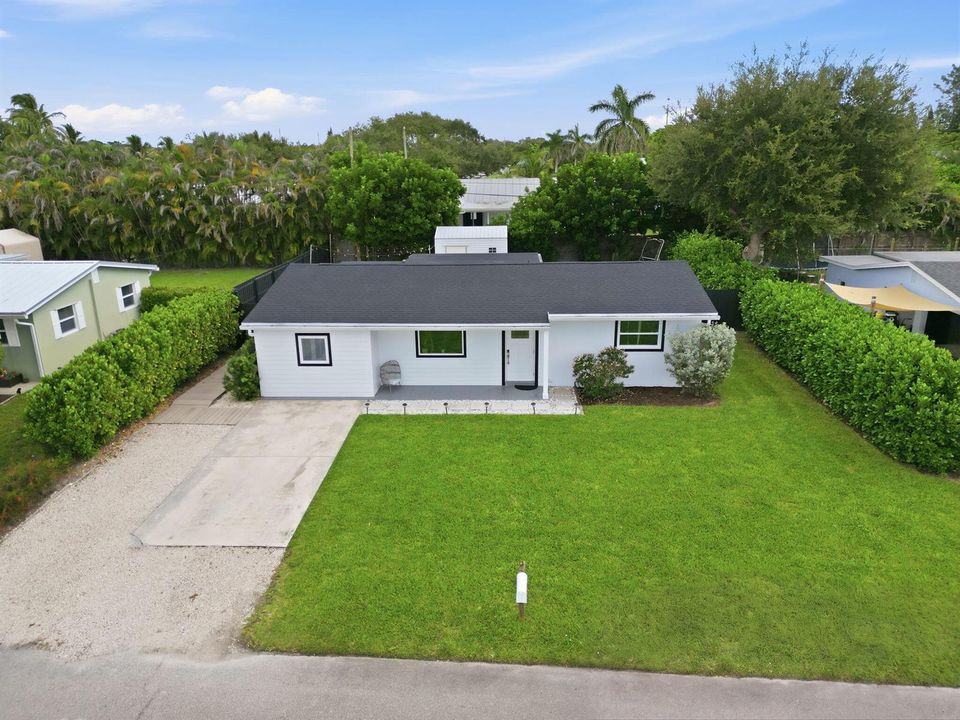 Aerial Front yard