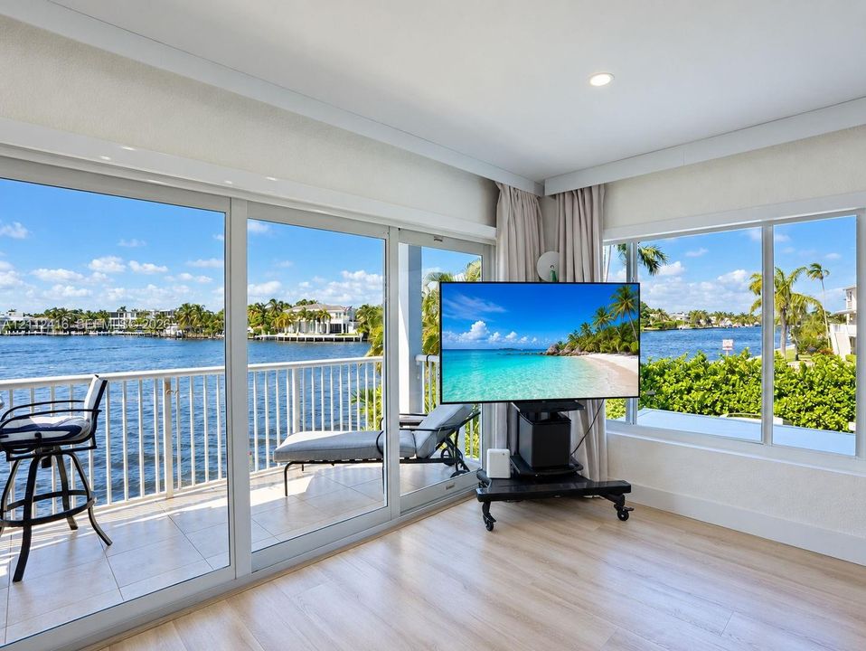 Corner unit allowing additional light and expansive views...