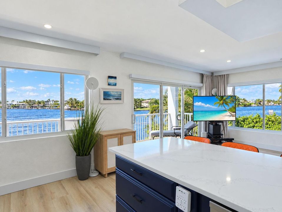 Enjoy water views while cooking...