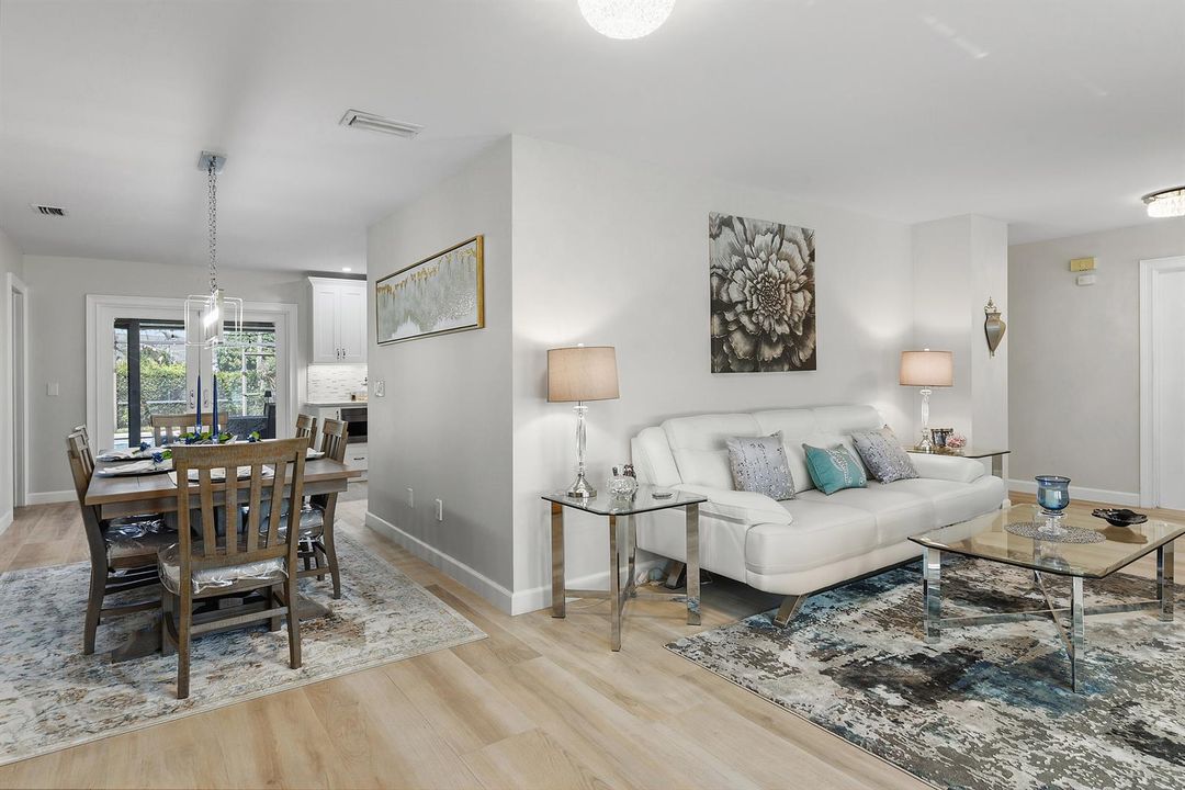 Bright, Open Living & Dining areas