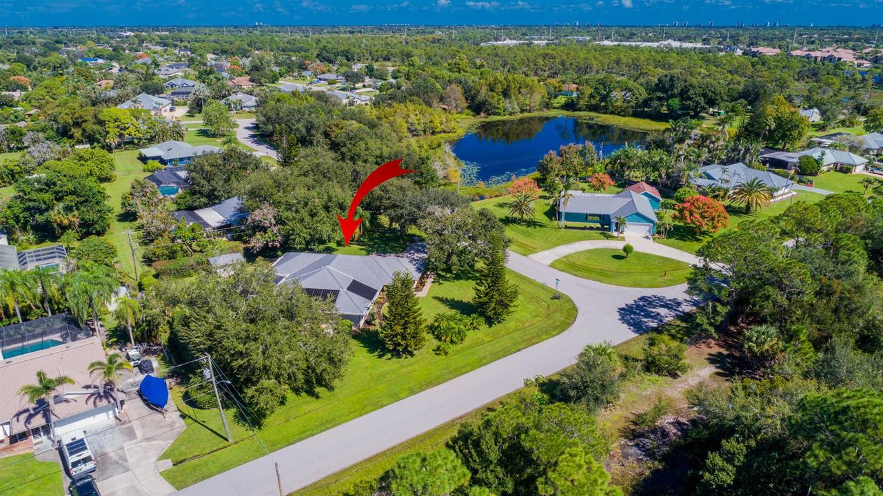 Aerial View of Nearly 1/2 acre