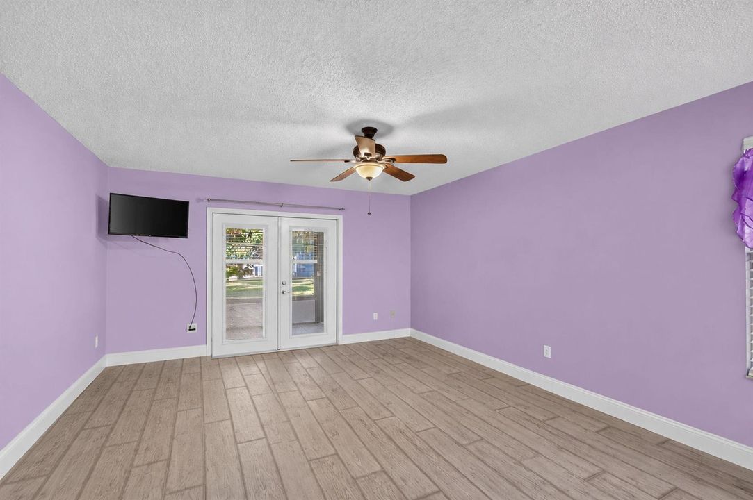 French Doors with blinds