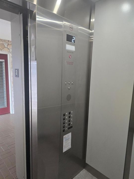 Newly upgraded elevator