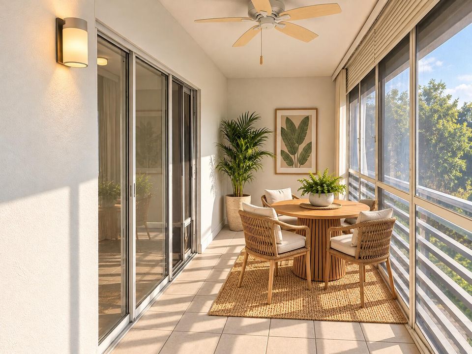 Virtually Staged Patio