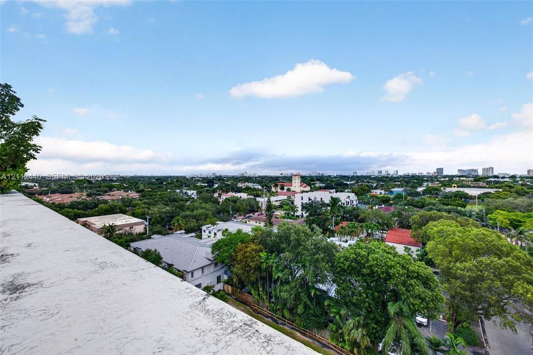 Elevated terrace featuring a concrete surface and expansive cityscape panorama