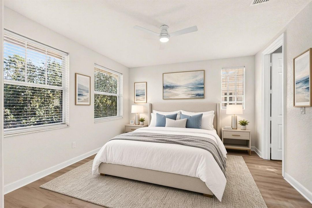 virtual staged bedroom
