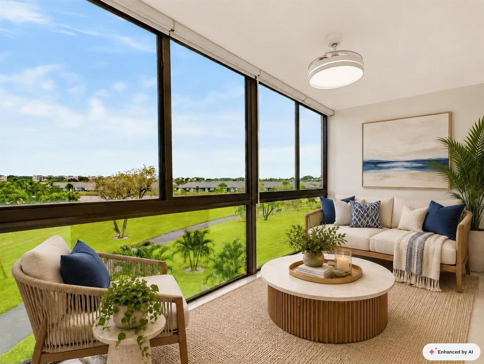 Enclosed Balcony Staged