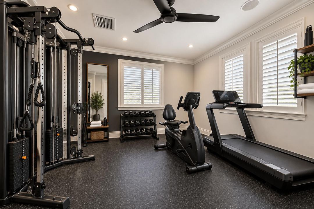 Refined Fort Lauderdale home gym