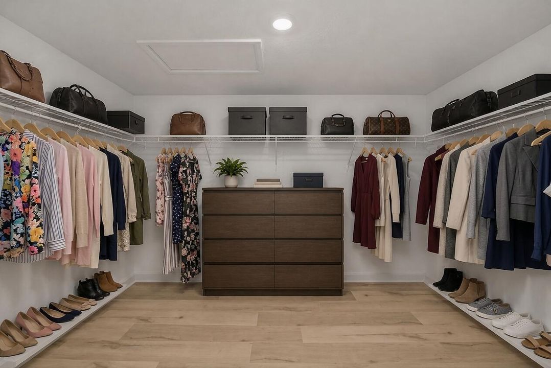 Virtually Staged Masters closet
