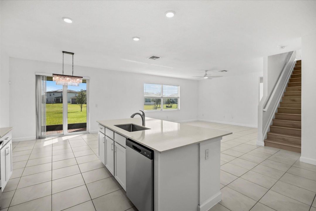 Kitchen view to outside