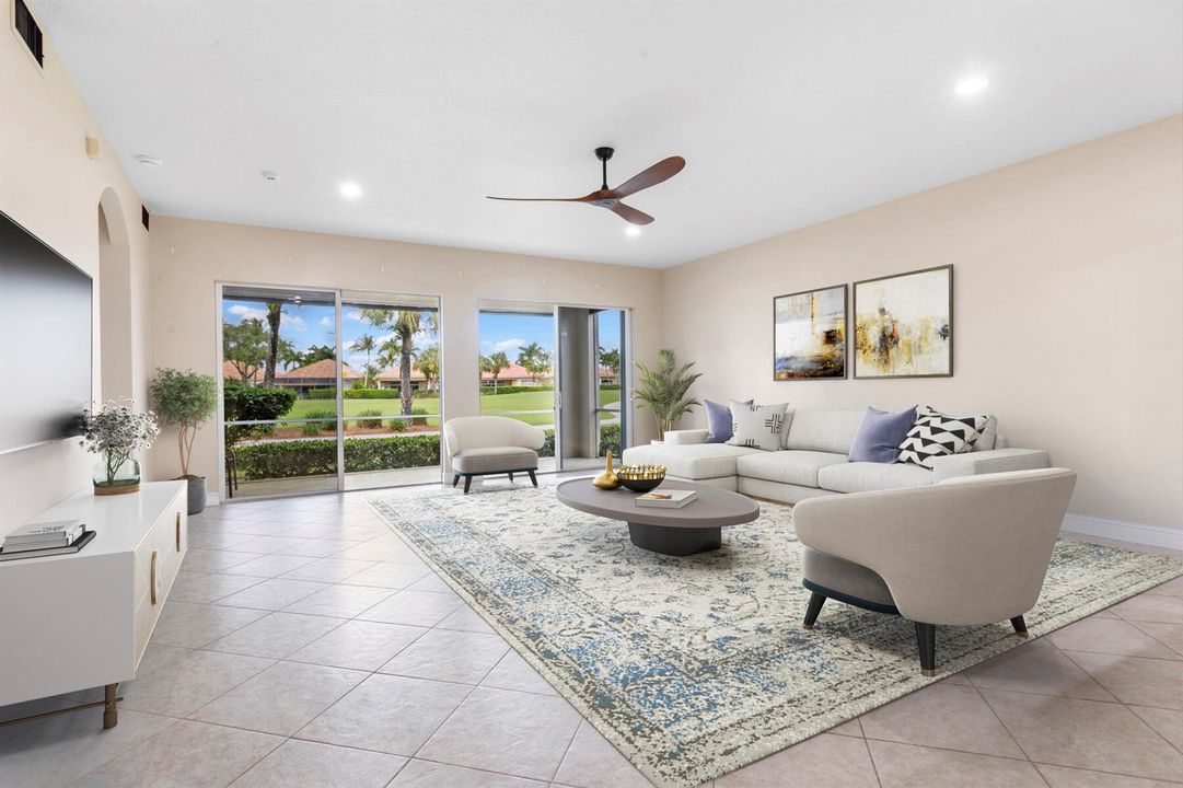 Virtually Staged Great Room