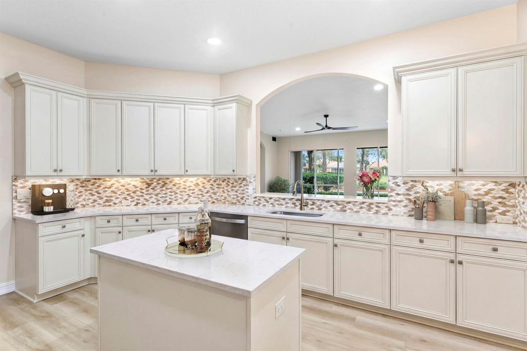 Virtually Staged-White Cabinets