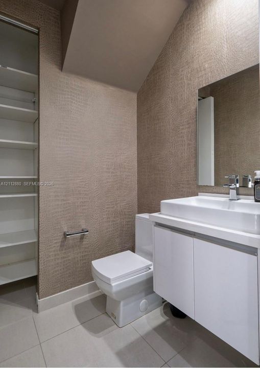 First floor half bathroom