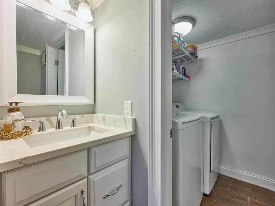 Guest Bath to Laundry Room