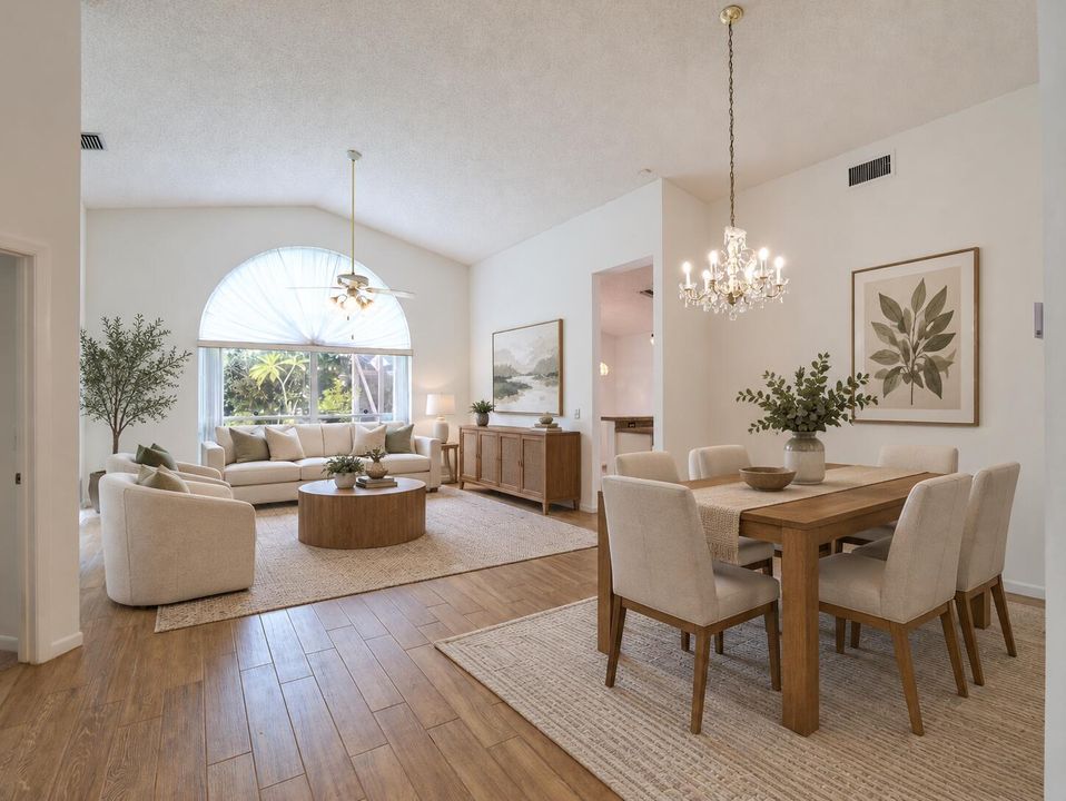 Bright Open-Plan Living and Dining Retre