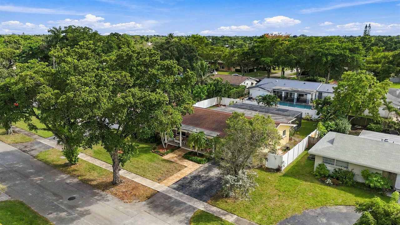 Aerial Front Yard