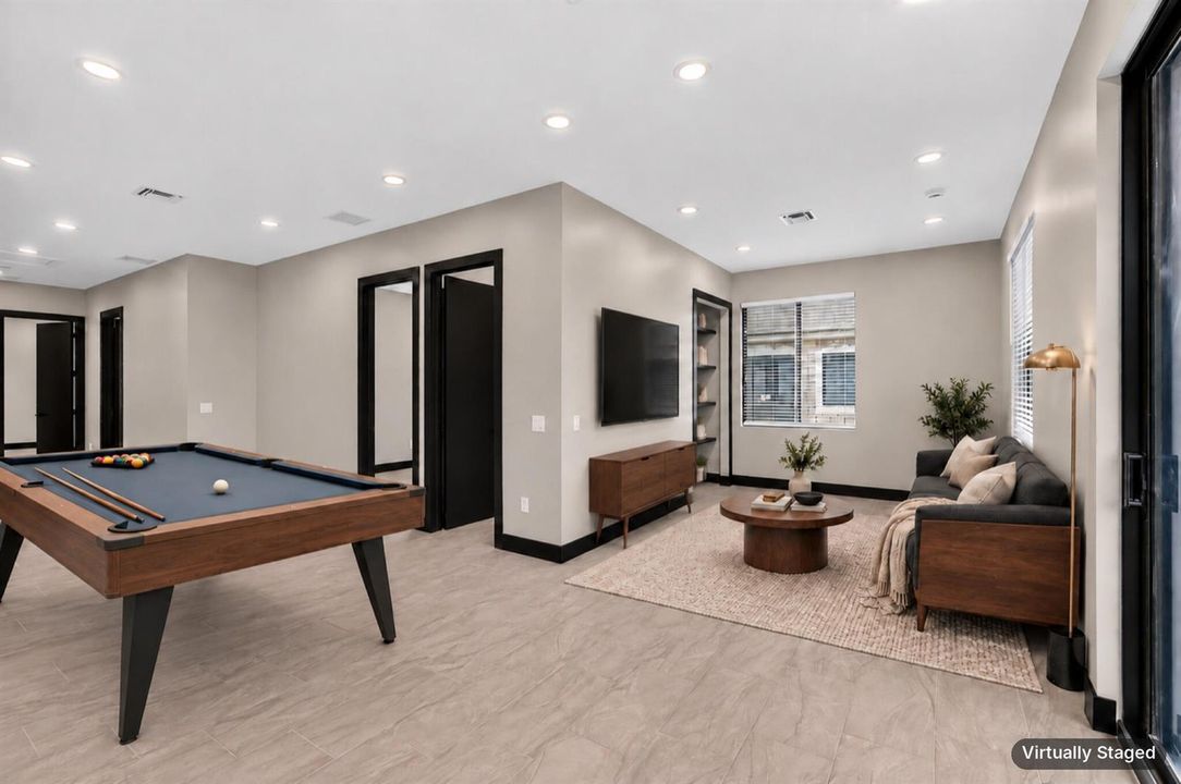 Virtually staged games loft