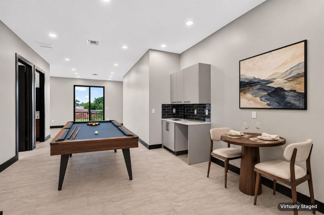 Virtually Staged Games Room