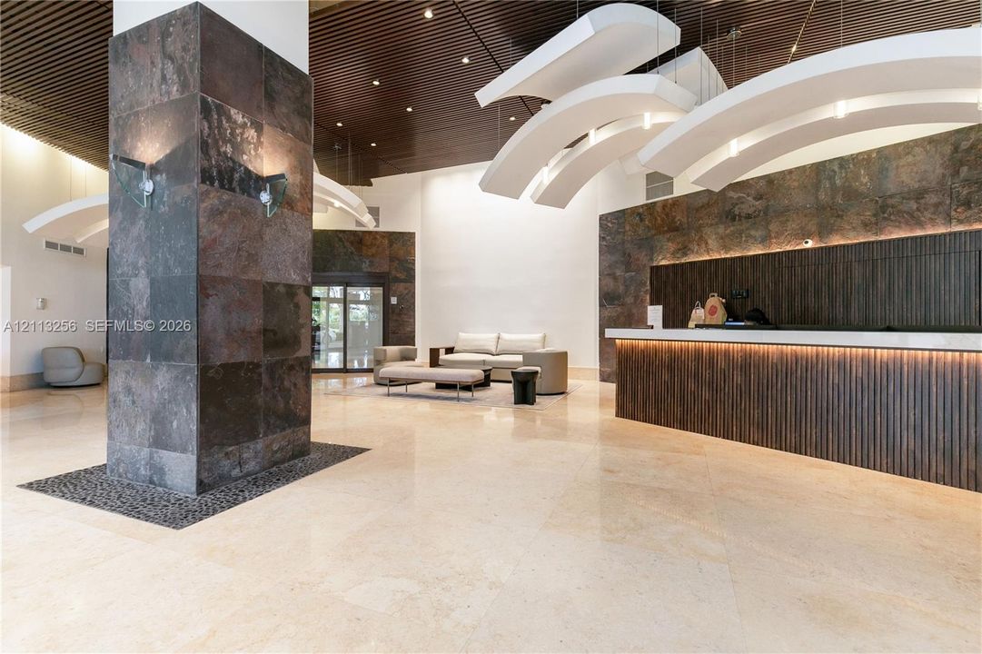 Renovated lobby area