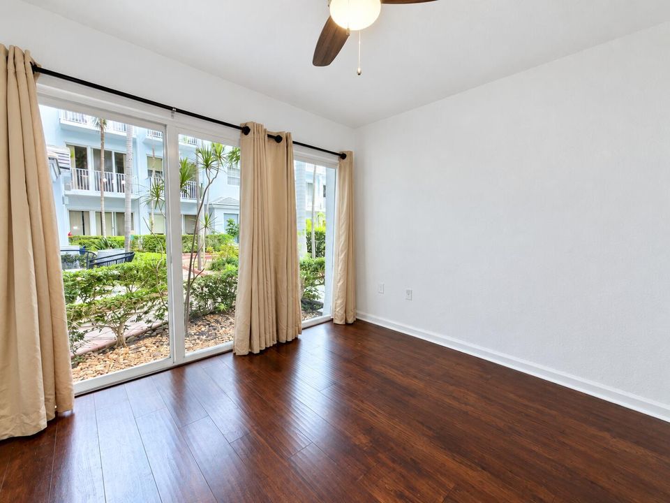 Brightened living room with courtyard vi