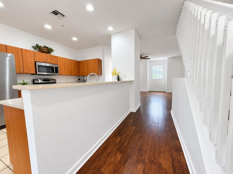 Brightened neutral real estate interior-