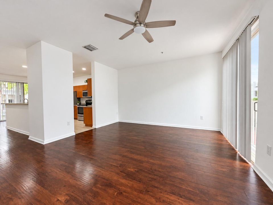 Brightened neutral real estate interior-