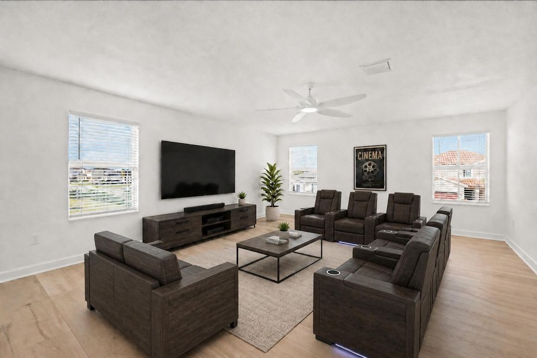 Virtually Staged Media Room