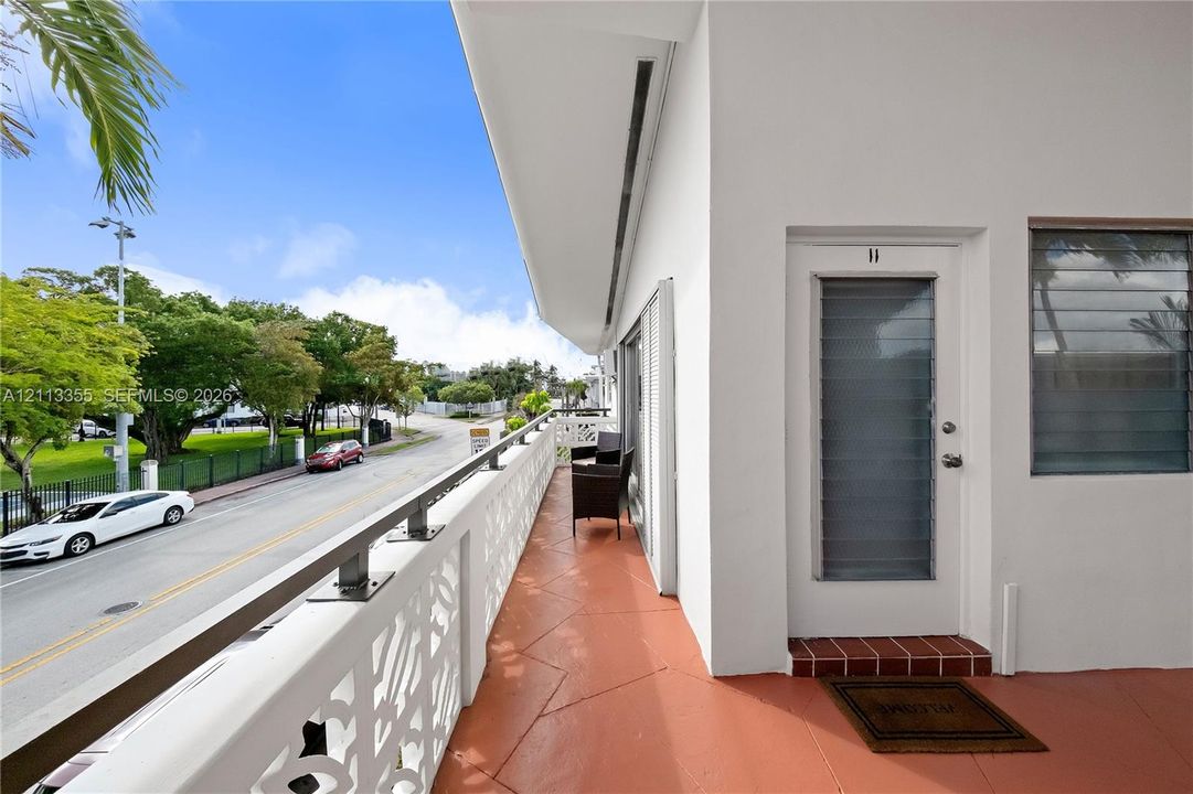 Balcony and Front Door