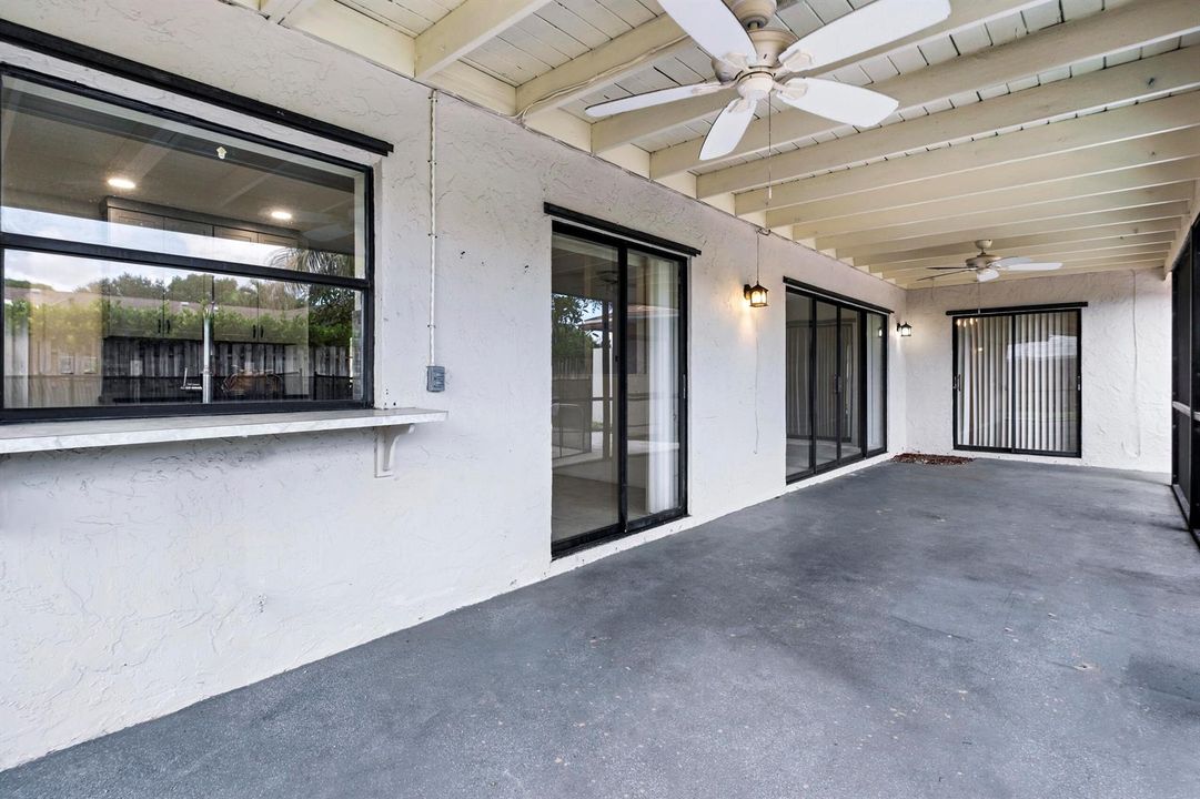 Screened Patio Overlooking Pool