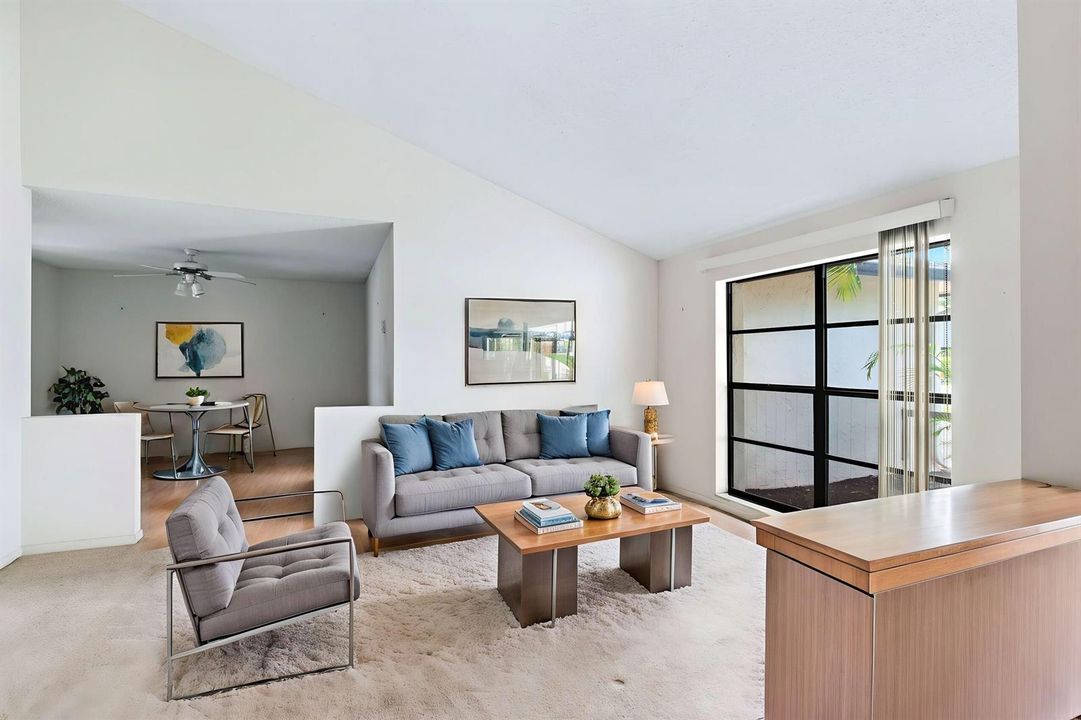 Virtually Staged Living Room