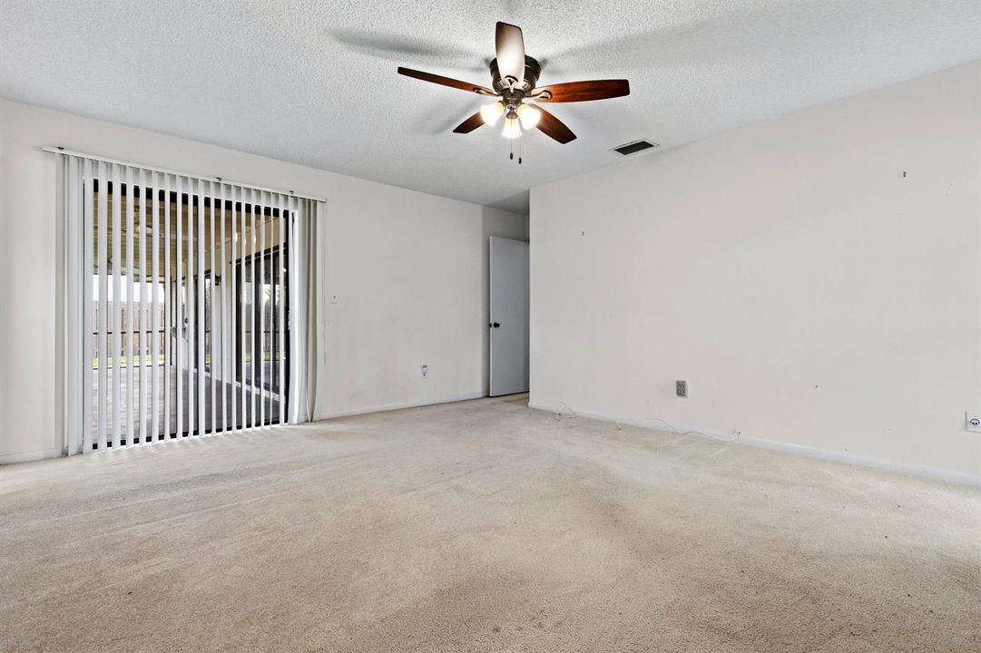 Primary Bedroom View to Screened Patio