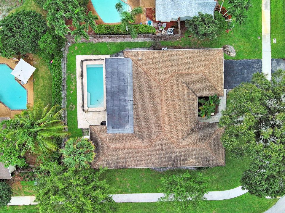 Overhead Aerial of House
