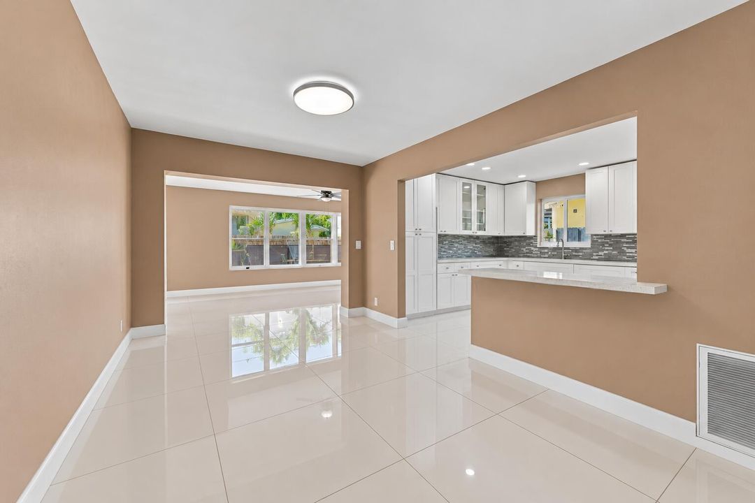 Bright Empty Modern Open-Plan Interior