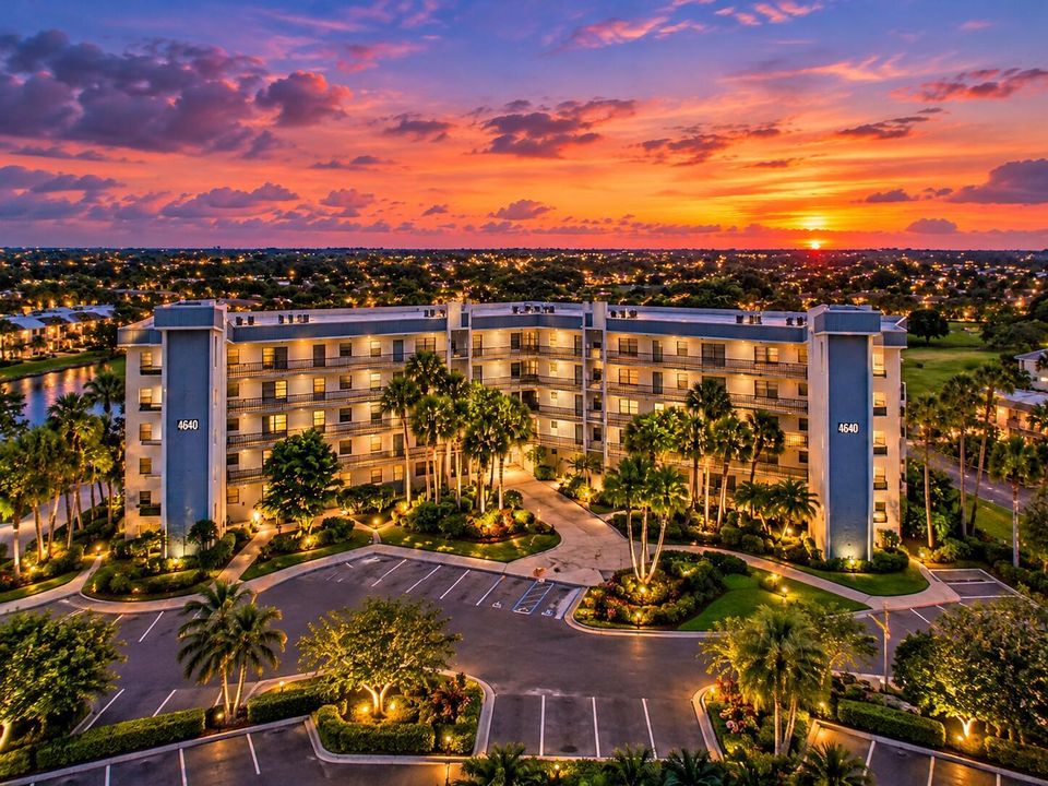 Twilight View of 4640 Condos