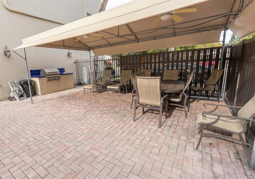 Pool deck and grill