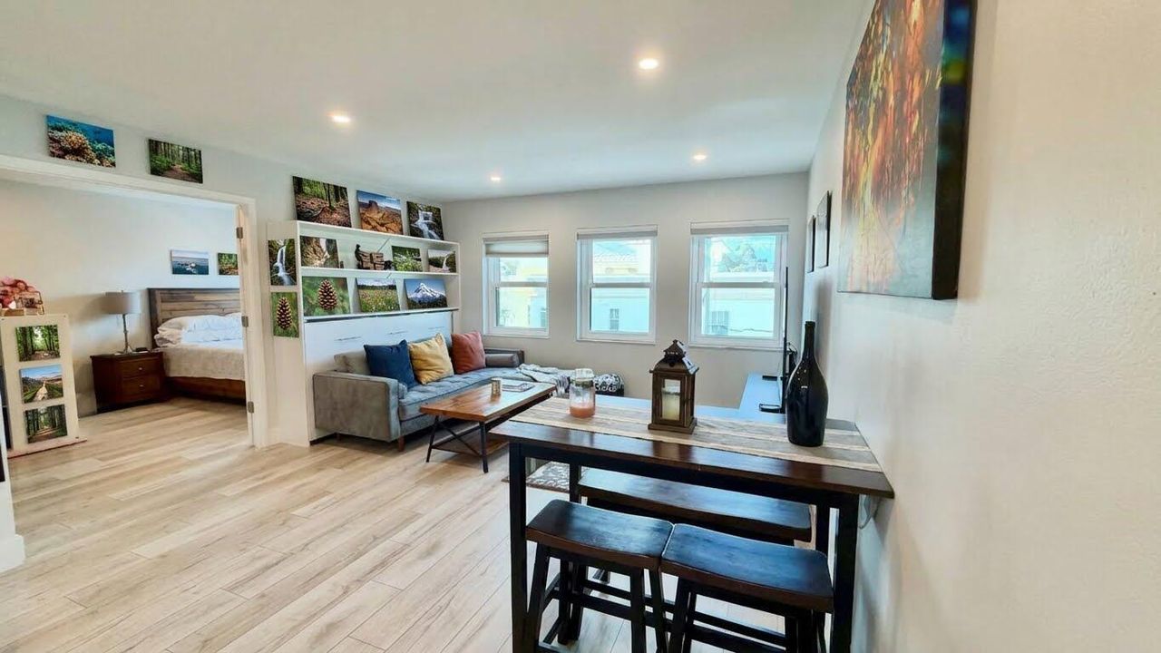 Family room-dining area -bedroom