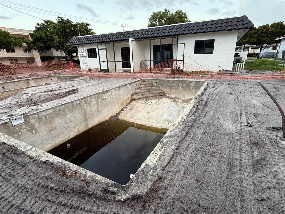 yard and pool