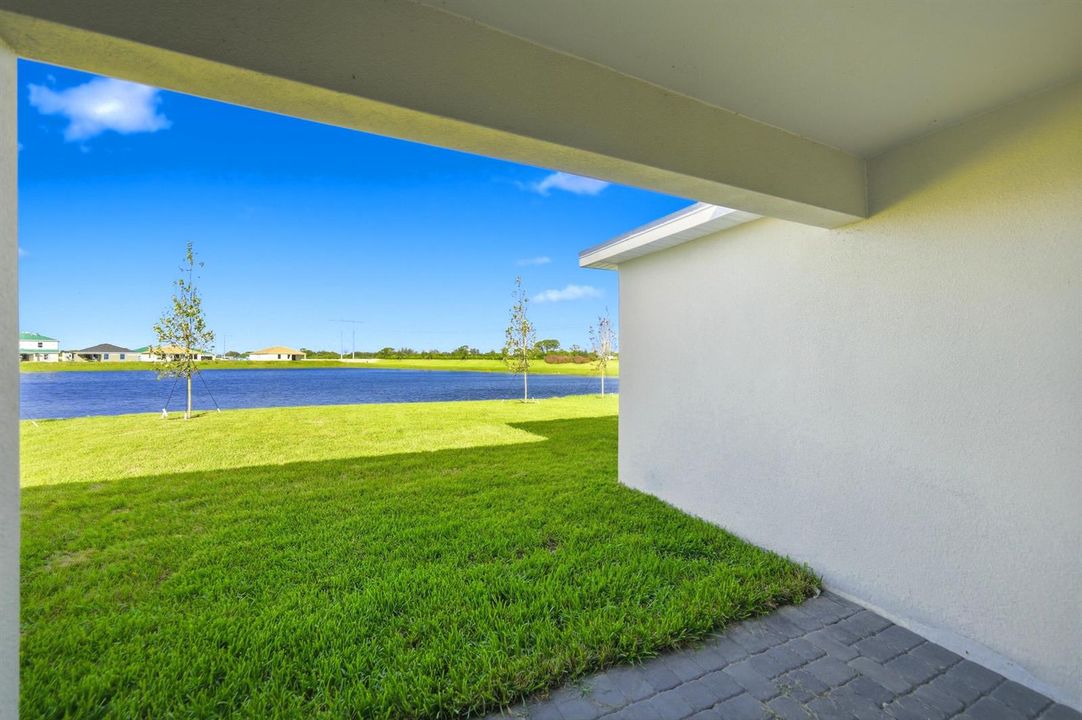 Covered Back Patio View