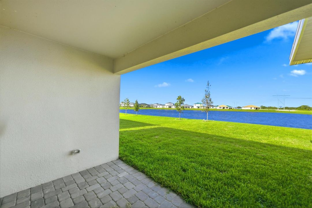 Covered Back Patio View