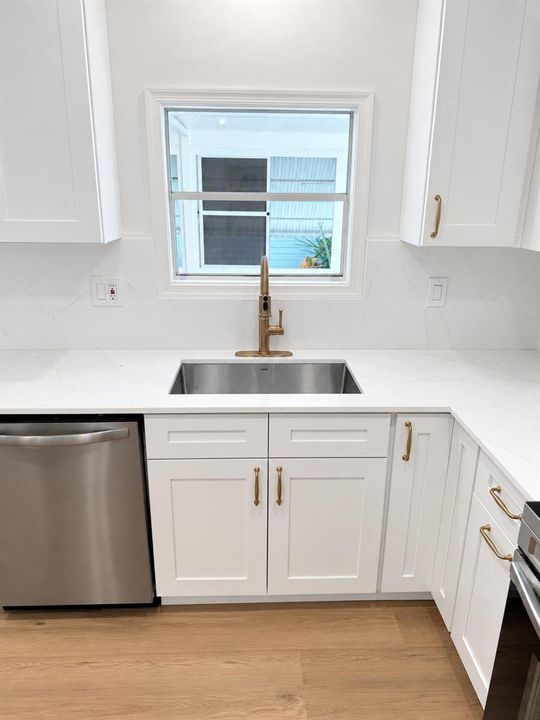 Bright Modern Kitchen Sink View
