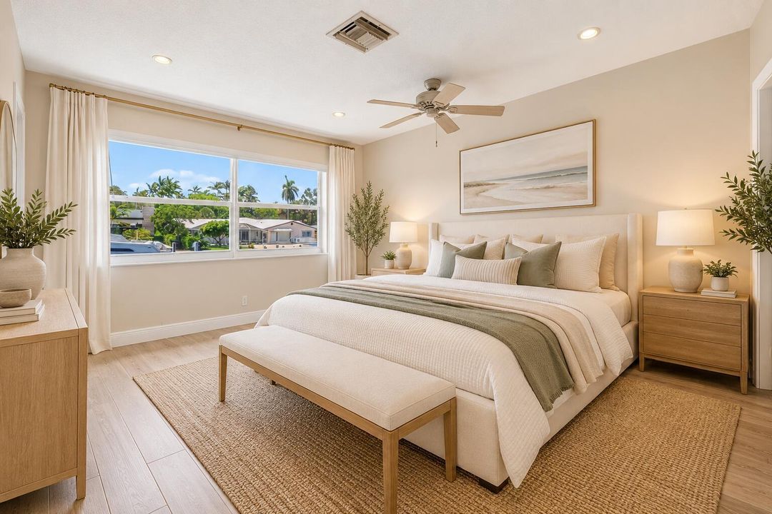 Staged Primary Bedroom